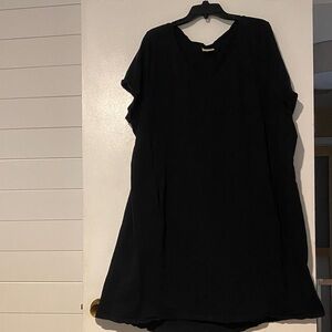 Black casual lounge dress